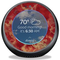 MightySkins Skin Compatible with Amazon Echo Spot - Crimson Marble | Protective, Durable, and Unique Vinyl Decal Wrap Cover | Easy to Apply, Remove, and Change Styles | Made in The USA