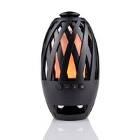 LarKoo TWS Wireless Bluetooth Speaker with Flame Light - Portable Sport Wireless Bluetooth Speaker with TF Slot Atmosphere Flame Effect Built-in 1800mAh Battery for iOS Android Phone