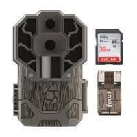 Stealth Cam Dual Sensor STC-DS4K Trail Camera, 30 Megapixel/4K Ultra HD Video + 16GB Card and Focus USB Reader