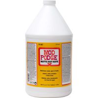 Mod Podge CS11304 Waterbase Sealer, Glue & Decoupage Finish, 128 oz, Matte