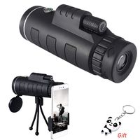 Monocular Telescope, 40x60 High Power Monocular with Smartphone Holder and Tripod,Single Hand Focus for Outdoor, Bird Watching,Camping,Hunting,Travel