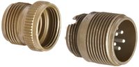 Amphenol Industrial 97-3101A-14S-5P Circular Connector Pin, Threaded Coupling, Solder Termination, Cable Receptacle, Solid Backshell, 14S-5 Insert Arrangement, 14S Shell Size, 5 Contacts