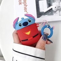 UR Sunshine AirPods Case, Super Cute Cup-Hiding Cartoon Character Shape Case Cover, Fun Soft TPU Silicone Protective Skin for Apple AirPods-Blue Monster