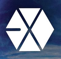 EXO 5.5" Logo K-Pop Rock Band Logo Decal Sticker for Cars Laptops Tablets Skateboard - WHITE