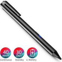 Heiyo Stylus Pen iPad Pencil, Active Capacitive Digital Pens Supporting 40-Hour Working 30-Day Standby Touchscreen iPad Stylus for iPad Series (3 Replaceable Tips)