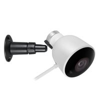 Versatile Aluminum Wall Mount by Wasserstein for Nest Cam Outdoor - Mount Your Nest Cam Outdoor and Angle it whichever Way You Like (Black)