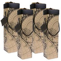 EndlessArtUS Montrachet World Wine Box Set of 4pcs Wine Gift Box, EZ Wine Caddy. Easy to Assemble and No Glue Required.