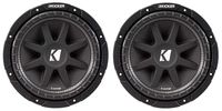 2) Kicker C104 10" 300W Comp 4-Ohm Car Audio Subwoofers Subs C10 Pair | 43C104