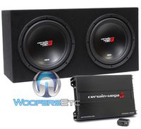 BKX212S - Cerwin Vega 12" 4-Ohm 3000W Loaded Subwoofers Enclosure with Amplifier