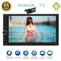 Free Back up Camera 7 inch Android 7.1 Car Stereo Headunit Car Autoradio Bluetooth Octa Core GPS Navigation in Dash 2din Multi-Touch Screen Support Bluetooth/WiFi/OBD/Mirror Link /4G + IR Camera