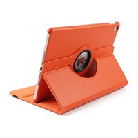 HuLorry PU Leather Case for 2018 3rd Gen iPad Pro 12.9", 360 Degrees Rotating Stand for Men Kids Women, Fashion Slim Lightweight Anti-collisions Smart Cover for iPad Pro 12.9 inch 2018 (Orange)