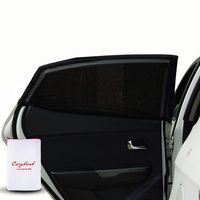 Cozybiub Premium 2 Pack Side Car Window Shade Protects Baby,Kids,Pets,Fits Small Medium and SUVS (Black, L)