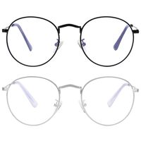 Blue Light Blocking Glasses for Women Man Round Metal Anti Blue Ray for Computer Harmful Ray UV Blocker Gaming Glasses