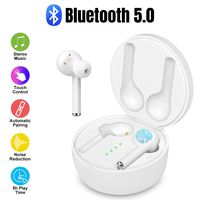 ZMKDLL Wireless Earbuds Bluetooth 5.0 with Charging Case Bluetooth Earbuds Premium Sound with Deep Bass Stereo Wireless Headphones In-Ear Headset Built-in Mic Wireless Earbuds for Sports,Workout,Gym