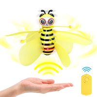 auryee Flying Ball Bee Toys,RC Infrared Induction Drone Helicopter with Shinning LED Light Hand-Controlled Flying Kids Toy for Age 4,5,6,7,8,9,10+Year Old Kid,Boys,Girls,Child Toy for Outdoor Indoor