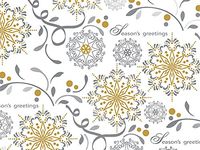 Pack of 1, Crystal Christmas 26" x 417' Half Ream Gift Wrap (Metallized) for Holiday, Party, Kids' Birthday, Wedding & Special Occasion Packaging