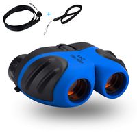 Binoculars for Boys Girls, Shock Proof Kids Binoculars 8x21, Compact Binoculars Perfect for Bird Watching, Educational Learning, Outdoor Camp, Hunting, Hiking, Birthday Presents for Children (Blue)