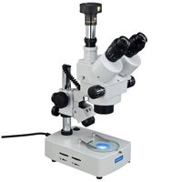 OMAX 7X-45X Trinocular Zoom Stereo Microscope Dual Lights with 10MP USB Digital Camera