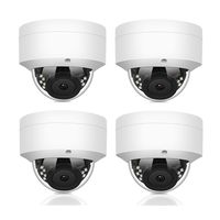 (Hikvision Compatible) 5MP PoE IP Dome Camera with Microphone, Audio, IP Security Camera Outdoor Night Vision 98ft, Motion Alert, Weatherproof IP66 ONVIF Compaliant, Indoor Outdoor, Wide Angle 2.8mm