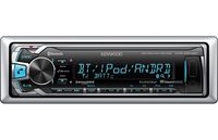 Kenwood Marine Receiver with Built in Bluetooth & Variable Color Illumination and Conformal-Coated PCB Circuit Board & Covered USB and AUX Inputs