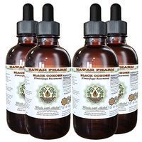 Black Cohosh Alcohol-Free Liquid Extract, Organic Black Cohosh (Cimicifuga Racemosa) Dried Root Glycerite 4x4 oz