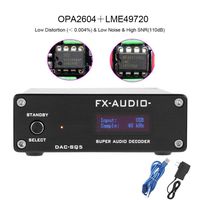 ICQUANZX FX-Audio DAC-SQ5 Hi-Fi 2.0 Audio Decoding Amplifier,USB DAC Fiber Coax USB Input PCM1794 Amplifier（AK4113 SA9027 24BIT 192khz）