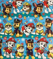 Paw Patrol on Blue Christmas Wrapping Paper Gift Wrap (3.33 Feet Wide - 70 Sq Feet)