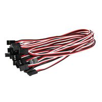 OliYin 20pcs 26awg 11.81in 30cm 300mm Servo Extension Lead Wiring Cable Male to Male KK MK MWC Flight Control Board for RC Quadcopter (Pack of 20)
