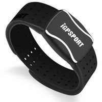 iGPSPORT HR60 Heart Rate Monitor Armband Wrist Ant+ Bluetooth Waterproof IPX7 HRM Sensor Compatible with Garmin/Strava/iPhone/Apple Watch