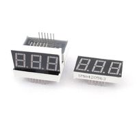 5Pcs Red 7-Segment 3-Bit 0.56" LED Digital Display Tube Common Anode