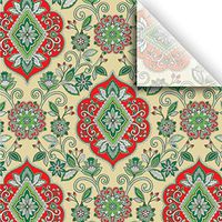 Jillson & Roberts Printed Gift Tissue 20" x 30", Tapestry Gold (240 Sheets)