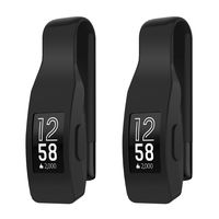 EEweca 2-Pack Clip for Fitbit Inspire or Inspire HR Holder Accessory, Black