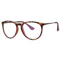 Blue Light Blocking Glasses for Women Man Classic Frame Elliptical Anti-Blue Lens Eyeglasses (Brown Leopard Glasses Legs/Leopard Frame)