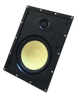 YK82W Silver Ticket Products in-Wall Speaker with Magnetic Grill and Pivoting Tweeter (8 Inch in-Wall)