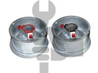 Garage door cable drums 400-12 standard lift 12'1" cable 375lbs / drums