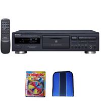Teac CD Recorder with Remote (6-CD-RW890MK2-B) - Essentials Bundle Includes, Trisonic Lens Cleaning Kit & CD/DVD Wallet
