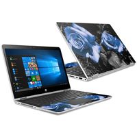 Mightyskins Skin Compatible with Hp Pavilion X360 15.6" (2018) - Blue Roses | Protective, Durable, and Unique Vinyl Decal Wrap Cover | Easy to Apply, Remove, and Change Styles | Made in The USA
