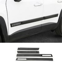 Dwindish 4 Pcs ABS Car Body Side Moulding Door Protector Cover Trim Kit for Jeep Renegade 2015 up