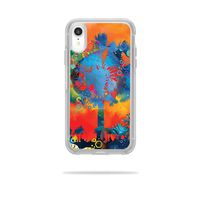 MightySkins Skin Compatible with OtterBox Symmetry iPhone XR Case - Neo Palm | Protective, Durable, and Unique Vinyl Decal wrap Cover | Easy to Apply, Remove, and Change Styles | Made in The USA