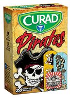 Curad Bandages, Pirates, 6 boxes of 20 (120 total)