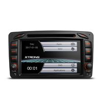 XTRONS 7 Inch Car Stereo Radio HD Digital Touch Screen DVD Player GPS Screen Mirroring Dual CANbus for Mercedes-Benz C-W203 Kudos Map Card Included
