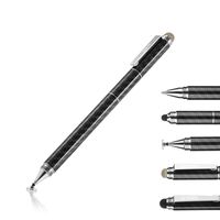 HANLIN Stylus Pens for Touch Screens with Ballpoint Pen Writing，4-in-1 Universal Capacitive Stylus ，Capacitive Stylus Pens for iPad, iPhone, Tablet and Other Touch Screens(1 Pack)
