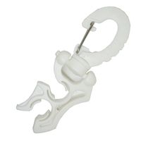 Scuba Choice Scuba Diving Double Hose Holder with Clip, White