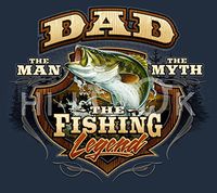 Hi-Look Microfiber Cleaning Cloth - Dad- The Fishing Legend