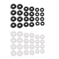 Zobeen 12 Pairs(S/M/L) Soft Silicone Replacement Eartips Earbuds for Earphone Headphone