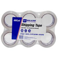 Seal-It Mail & Ship Shipping and Packing Tape, 1.89 Inches x 110 Yards, Pack of 6