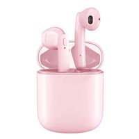 Bluetooth Earbuds, Bluetoooth 5.0 Headphones Wireless Earbuds 30H Cycle Playtime in-Ear Wireless Headphones Hi-Fi Stereo Sweatproof Earphones Sport Headsets Built-in Mic for Work/Travel（Pink）