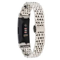 TeaBoy Compatible with Fitbit Inspire/Inspire HR, Women Men Business Stainless Steel Closure Replacement Metal Bracelet Band Strap Compatible with Fitbit Inspire/Inspire HR Fitness Tracker