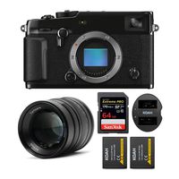Fujifilm X-PRO3 Mirrorless Digital Camera Body (Black) with 7artisans 55mm Prime Lens Bundle (4 Items)