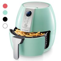 Ultrean Air Fryer, 4.2 Quart (4 Liter) Electric Hot Air Fryers Oven Oilless Cooker with LCD Digital Screen and Nonstick Frying Pot, ETL/UL Certified,1-Year Warranty,1500W (Blue)
